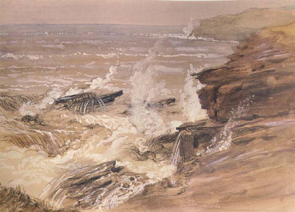 Storm and Wreck on the Cornish Coast